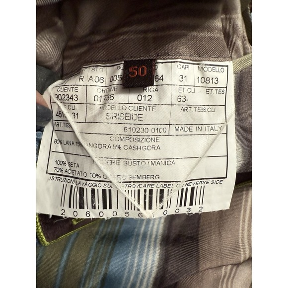 Etro Milano Men’s Briseide Blazer Jacket Brown Angora Cashmere Lana Sz 50 - Picture 14 of 14